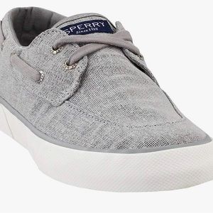 Sperry Womens Pier Boat Sparkle Canvas Slip On Sneakers Casual Shoes Casual